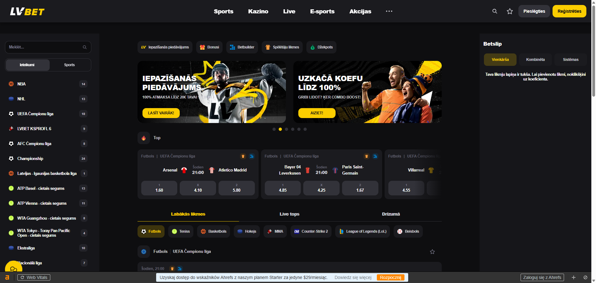 LV BET.lv – 5 powodów, dla których gracze z Łotwy wybierają!